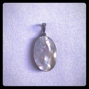 LAST CHANCE! Mother of pearl and silver pendant